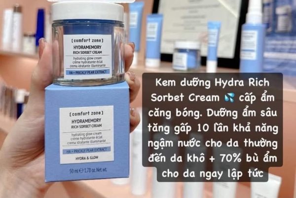 Kem dưỡng ẩm Comfort Zone Hydramemory rich sorbet Cream - hàng công ty