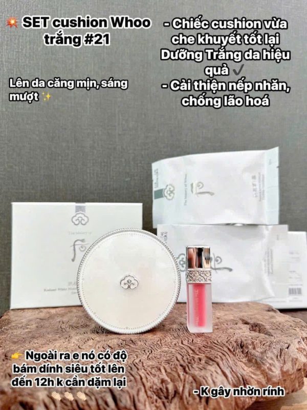 Set Cushion Whoo 4 món siêu hời