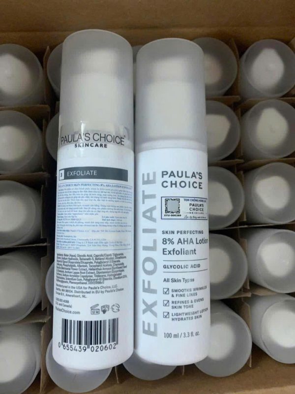 Aha 8% paula gel /lotion paula choice công ty đủ tem