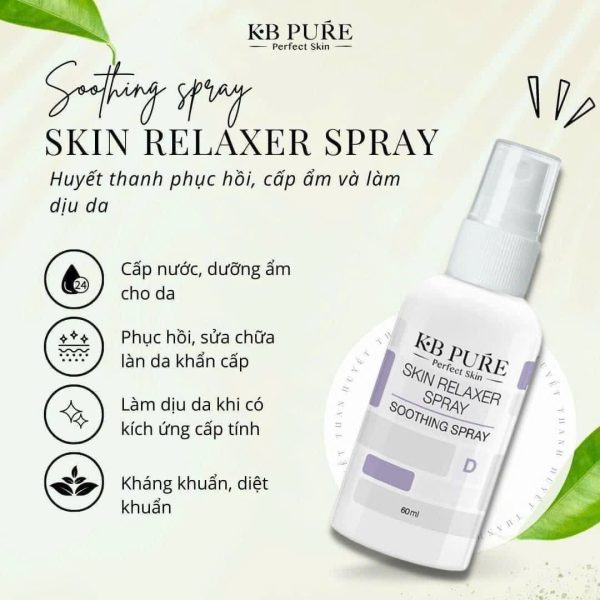 XỊT HUYẾT THANH KB PURE Skin Relaxer Spray hàng công ty